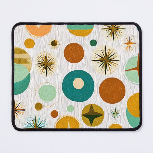 Item preview, Mid-Century Modern Golden, Orange, And Green Abstract Designs designed and sold by DEC02.