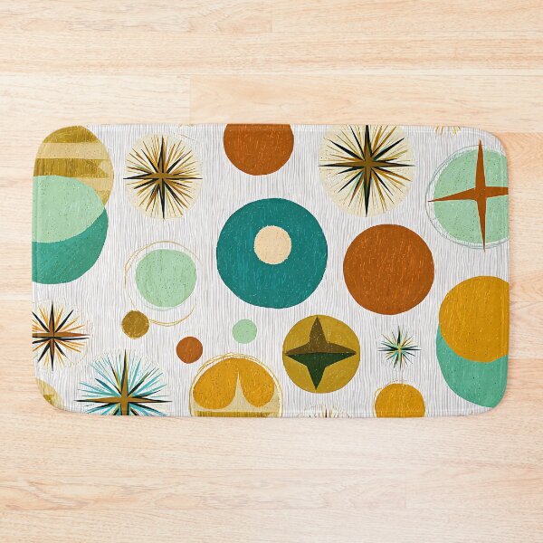 Item preview, Mid-Century Modern Golden, Orange, And Green Abstract Designs  designed and sold by DEC02.