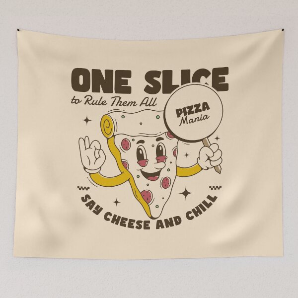 Item preview, Cheerful Cartoon Pizza Slice With Fun Cheese Vibes designed and sold by adipra.