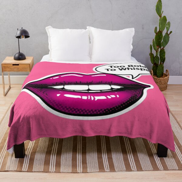 Item preview, Too Bold to Whisper Magenta Lips Pop Art Design designed and sold by Trueways.