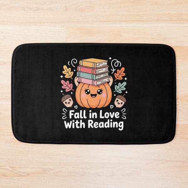 Item preview, Fall In Love With Reading Pumpkin Books Autumn Saying designed and sold by DesireeAngela1.