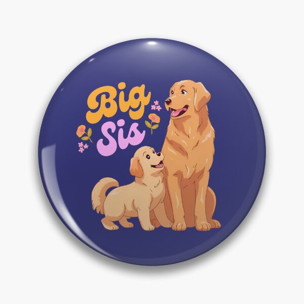 Item preview, Big Sister Golden Retriever Puppy Dogs designed and sold by TailsandToes.