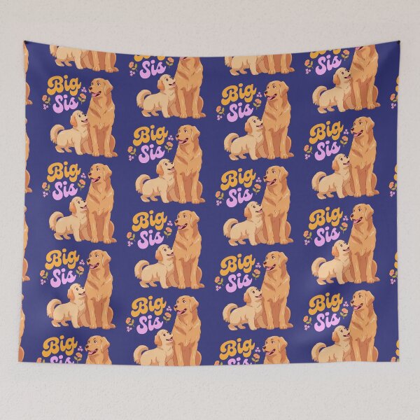 Item preview, Big Sister Golden Retriever Puppy Dogs designed and sold by TailsandToes.