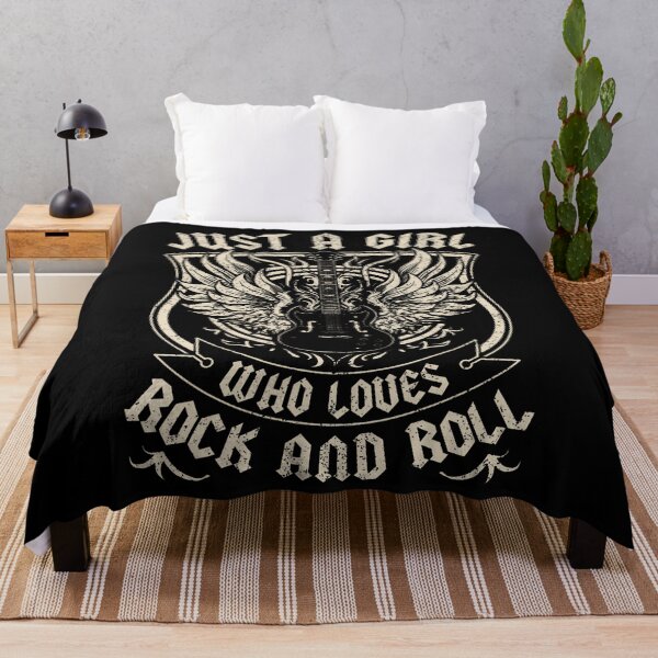 Item preview, Rock Band Rock Concert Just A Girl Who Loves Rock And Roll designed and sold by JacquelineEnri.
