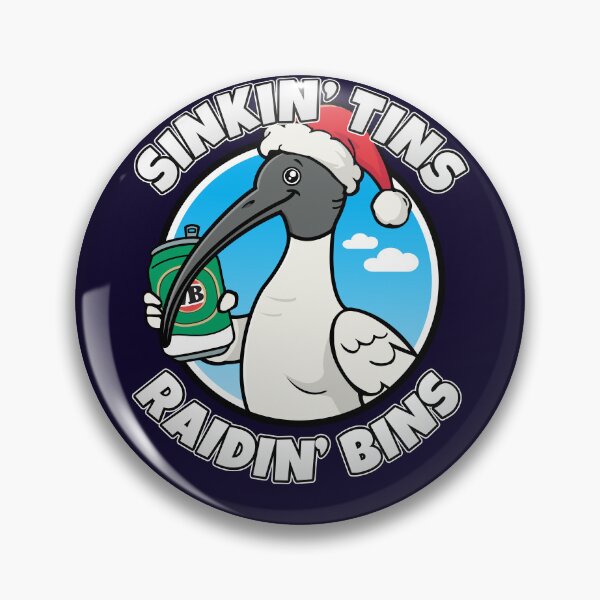 Item preview, Sinkin' tins, raidin' bins - Aussie Christmas ibis - Australian Christmas design designed and sold by messy-nessie.