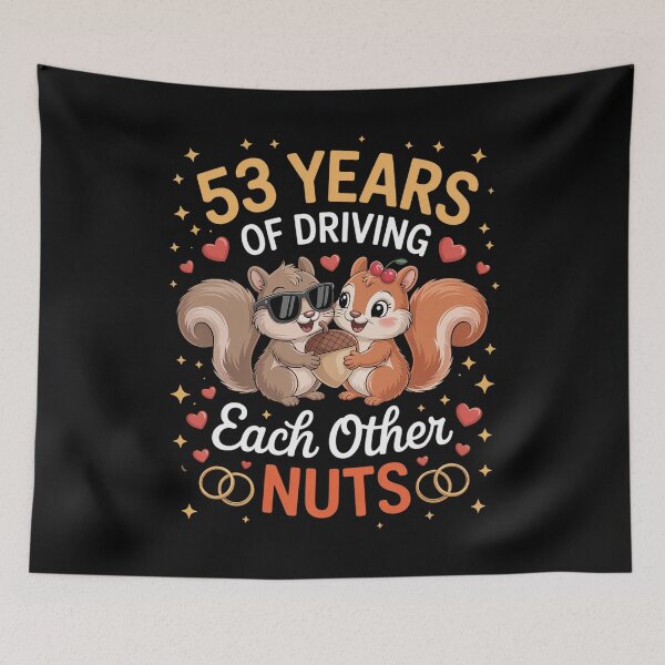 Item preview, 53rd Wedding Anniversary 53 Years Of Driving Each Other Nuts designed and sold by estellaken.