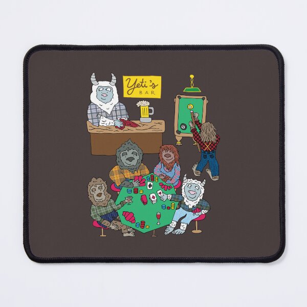 Item preview, Big Foot, Yeti, Sasquatch Play Poker In A Bar designed and sold by Tim Veiga.
