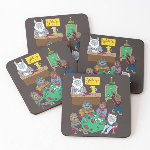 Item preview, Big Foot, Yeti, Sasquatch Play Poker In A Bar designed and sold by Tim Veiga.