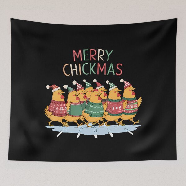 Item preview, Merry Chickmas Shirt Funny Chicken Parade Xmas designed and sold by JacquelineEnri.