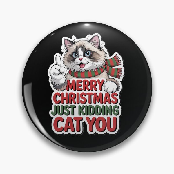 Item preview, Ragdoll cat merry Christmas Santa just kidding cat you designed and sold by kaka8888.