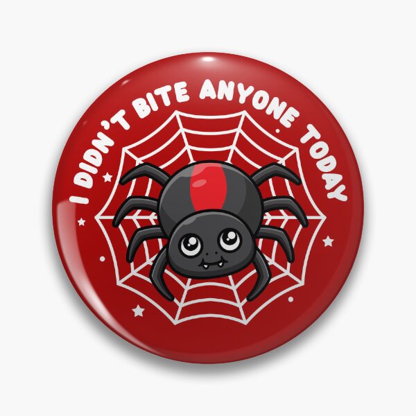 Item preview, Cute Australian redback spider joke - I didn't bite anyone today (on dark colors) designed and sold by messy-nessie.