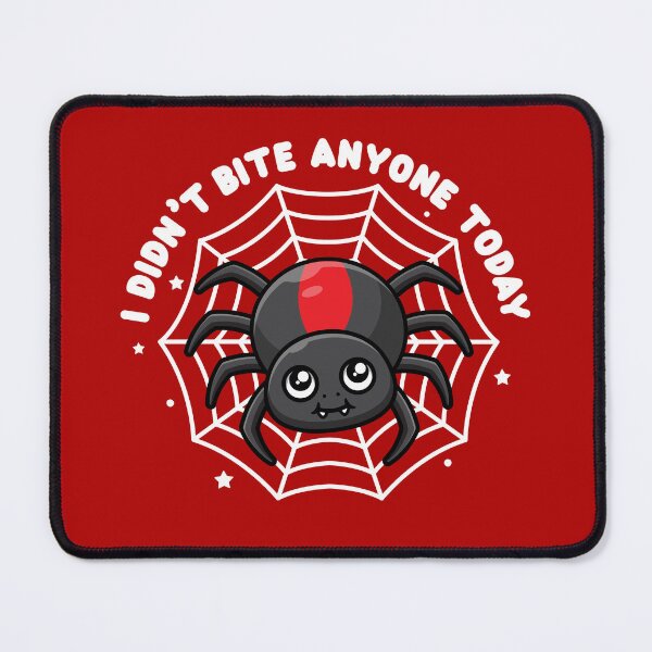 Item preview, Cute Australian redback spider joke - I didn't bite anyone today (on dark colors) designed and sold by messy-nessie.