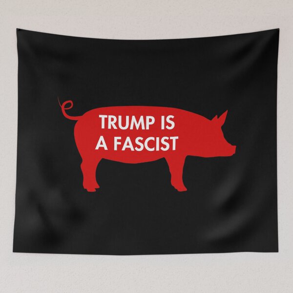 Item preview, Trump is a fascist (red pig) designed and sold by Thelittlelord.