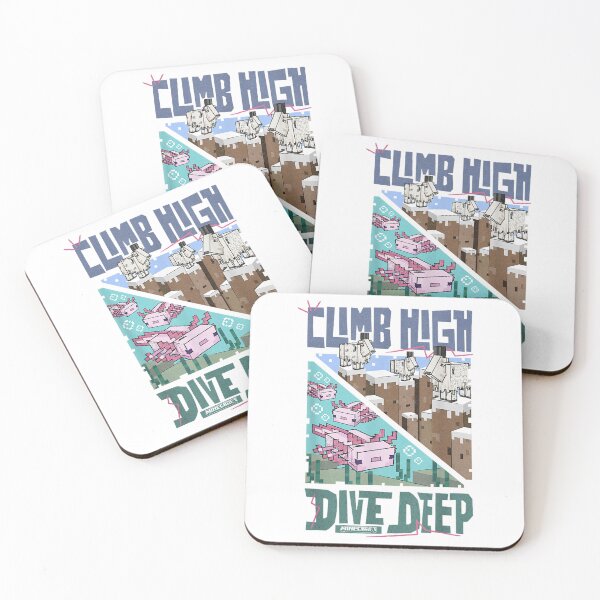 Item preview, Climb High Dive Deep Pixel Art Axolotl And Goat designed and sold by CedriMark.