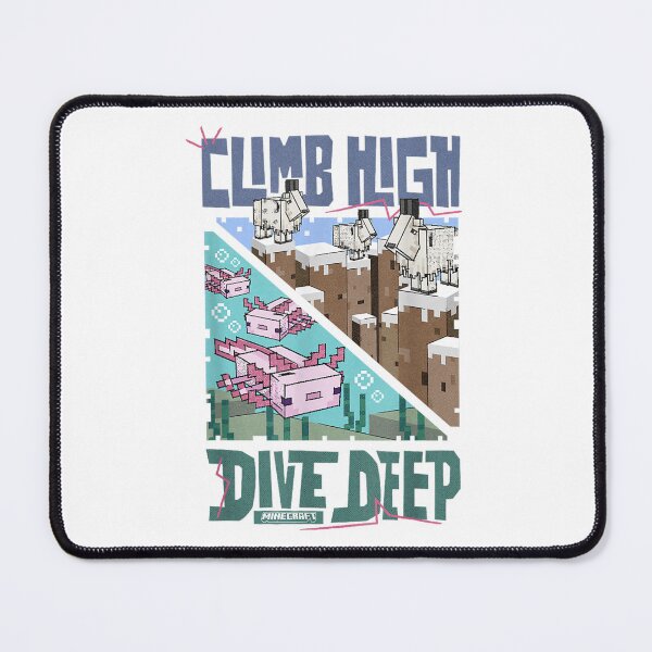 Item preview, Climb High Dive Deep Pixel Art Axolotl And Goat designed and sold by CedriMark.