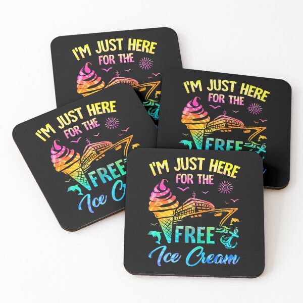 Item preview, I'M Just Here For The Free Ice Cream Family Cruise Trip 2025 designed and sold by JacquelineEnri.