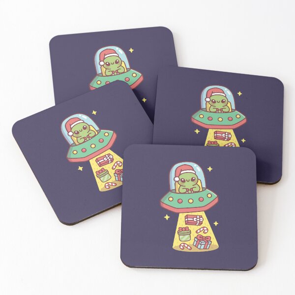 Item preview, Funny Alien In UFO Abducts Christmas Presents designed and sold by rustydoodle.