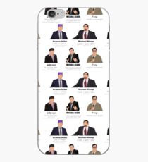 Vinilo o funda para iPhone Las caras de Michael Scott