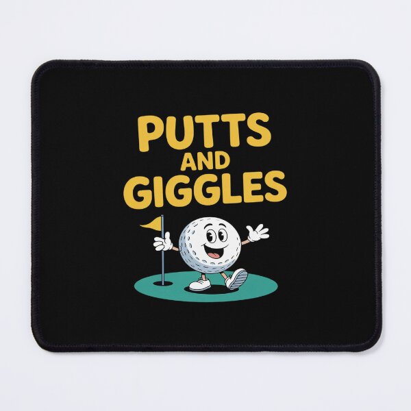 Item preview, Putts and Giggles  Golf Pun Cartoon Graphic designed and sold by TechnicalSara.