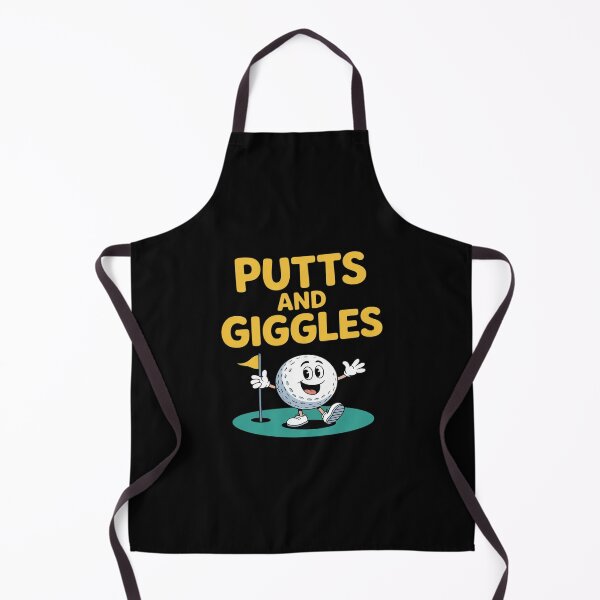 Item preview, Putts and Giggles Golf Pun Cartoon Graphic designed and sold by TechnicalSara.