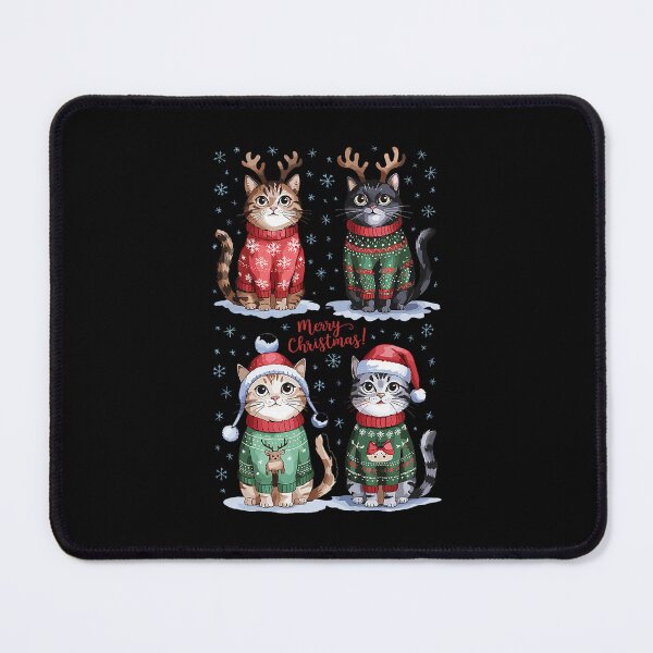 Item preview, Christmas Cats Cozy Holiday Sweater Illustration designed and sold by ajifujpost.