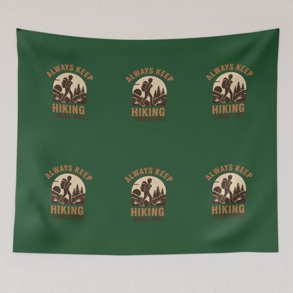 Item preview, Always Keep Hiking Since 1981 - Vintage Outdoor Adventure Design designed and sold by THE-DAILY-DRIPS.
