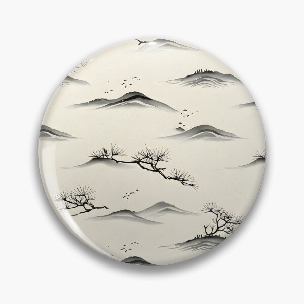 Item preview, Sumi Ink Mountain Flow designed and sold by Kaleidoscope Print.
