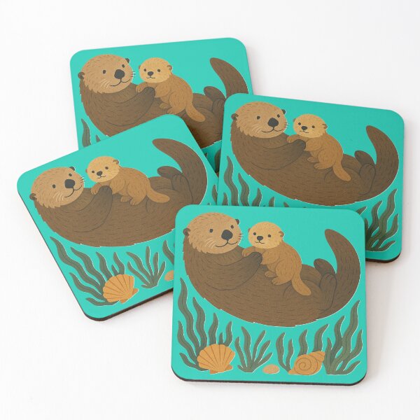 Item preview, Sea Otter Serenity – Mother & Pup designed and sold by TheJoyfulPen.