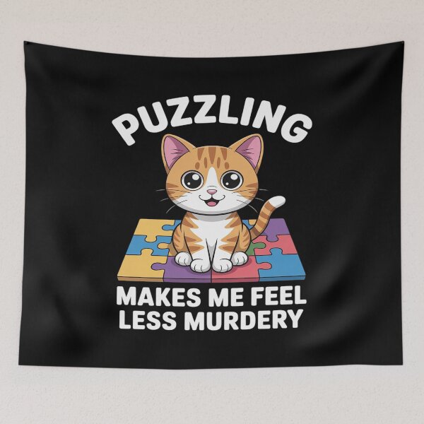 Item preview, Puzzling Makes Me Less Murdery Puzzle designed and sold by TechnicalSara.