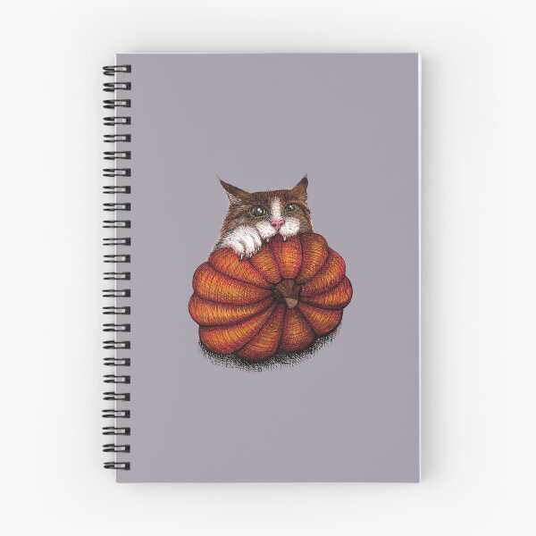 Item preview, Cranky Kitty Cat Biting a Pumpkin designed and sold by GDiEDesigns.