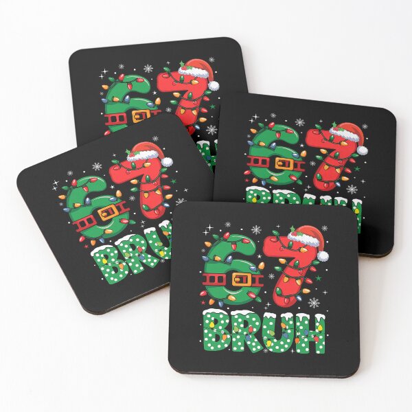 Item preview, Sixty Seven Bruh Christmas Lights Festive Illustration designed and sold by DarylPope.