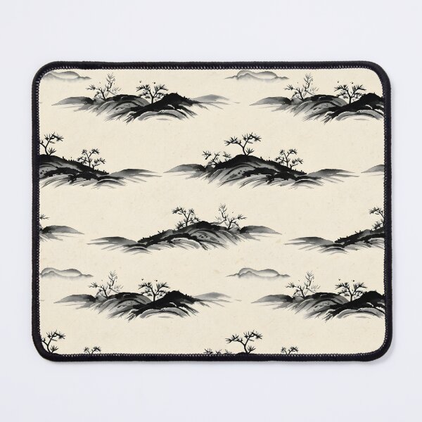 Item preview, Sumi Ink Landscape Brush Pattern designed and sold by Kaleidoscope Print.