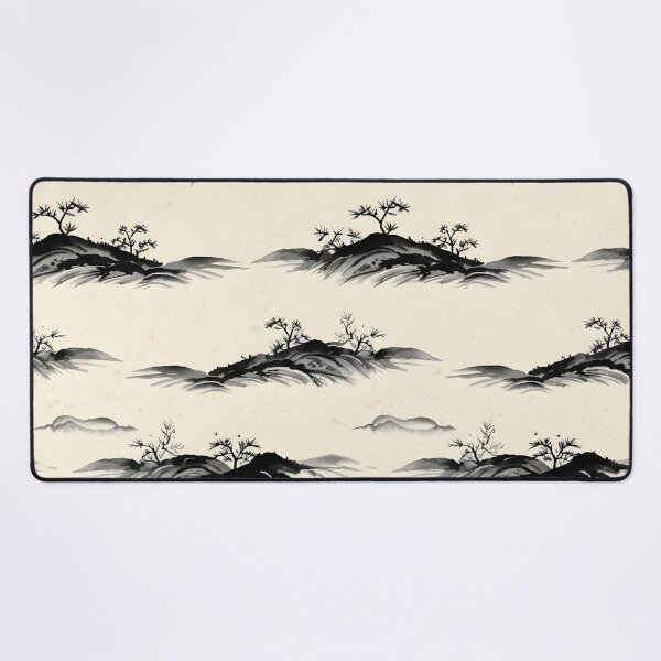 Item preview, Sumi Ink Landscape Brush Pattern designed and sold by Kaleidoscope Print.