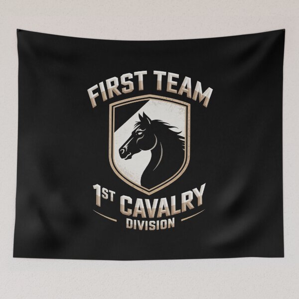 Item preview, First Team - for Army Veterans of 1st Cav Div designed and sold by AmparoBoyle.