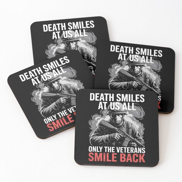 Item preview, Death Smiles At Us All Only The Veterans Smile Back  designed and sold by HaileyRobel.