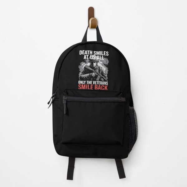 Item preview, Death Smiles At Us All Only The Veterans Smile Back  designed and sold by HaileyRobel.