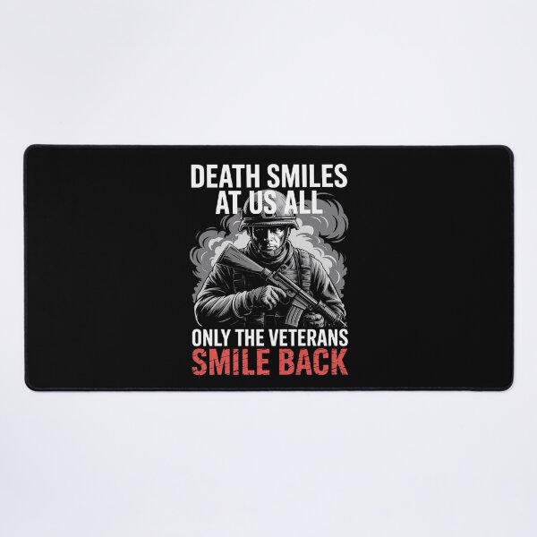 Item preview, Death Smiles At Us All Only The Veterans Smile Back  designed and sold by HaileyRobel.