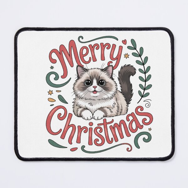 Item preview, Ragdoll cat merry Christmas Santa designed and sold by kaka8888.