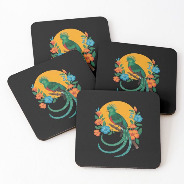 Item preview, Quetzal Guatemala Pride Bird lover watcher floral designed and sold by TechnicalSara.