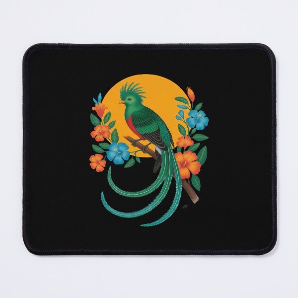 Item preview, Quetzal Guatemala Pride Bird lover watcher floral designed and sold by TechnicalSara.