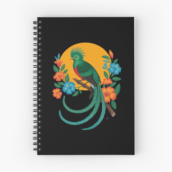Item preview, Quetzal Guatemala Pride Bird lover watcher floral designed and sold by TechnicalSara.