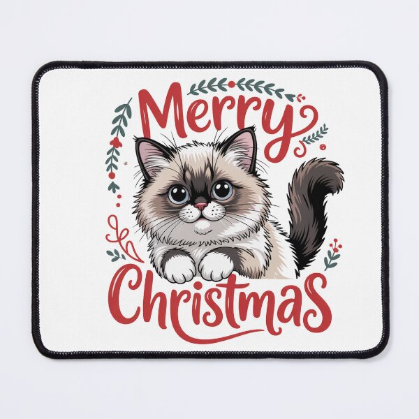 Item preview, Ragdoll cat merry Christmas Santa designed and sold by kaka8888.