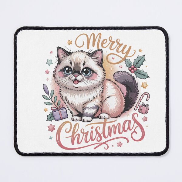 Item preview, Ragdoll cat merry Christmas Santa designed and sold by kaka8888.