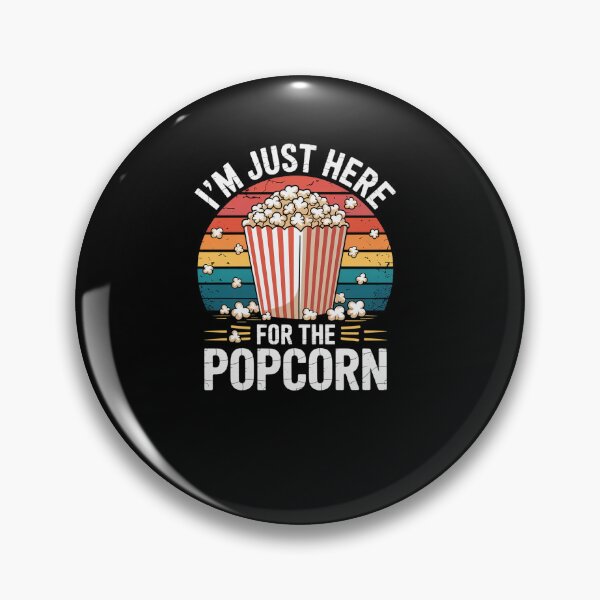Item preview, Funny I'm Just Here For The Popcorn Retro Movie Night designed and sold by MinaReinger.