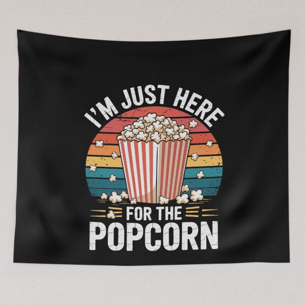 Item preview, Funny I'm Just Here For The Popcorn Retro Movie Night designed and sold by MinaReinger.
