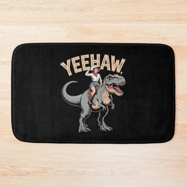 Item preview, Funny Cowgirl Riding T-Rex Western Dinosaur Rodeo Yeehaw designed and sold by AmparoBoyle.