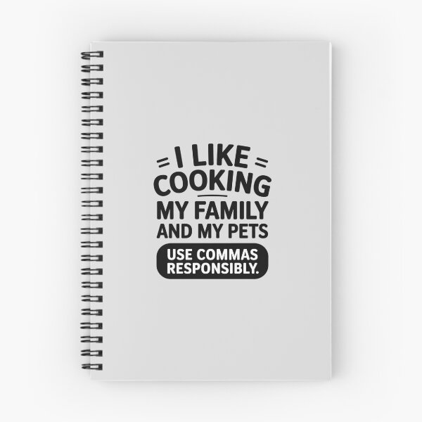 Item preview, Quote I Like Cooking My Family and My Pets Use Commas designed and sold by HardcoreTour.