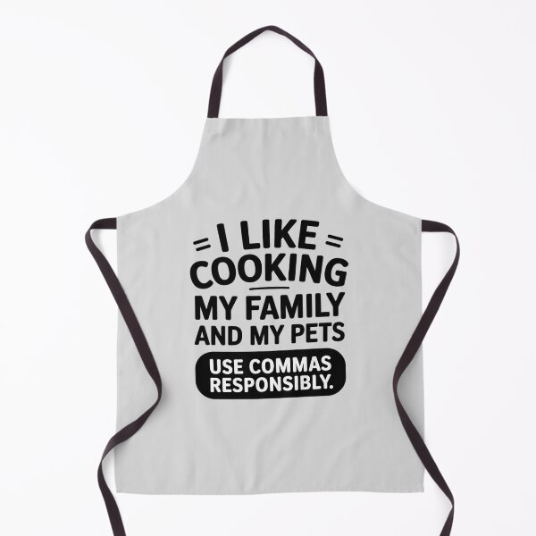Item preview, Quote I Like Cooking My Family and My Pets Use Commas designed and sold by HardcoreTour.