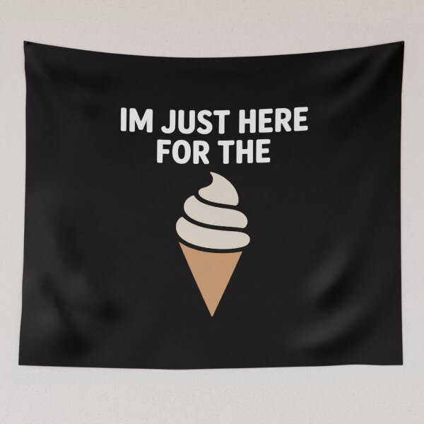 Item preview, I'm Just Here For The Ice Cream Meme Cute Vanilla Soft Serve designed and sold by Silicula.