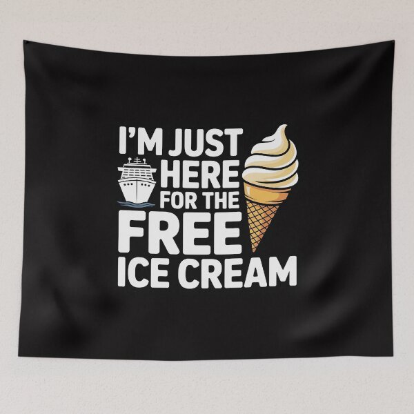 Item preview, I'm Just Here For The Free Ice Cream Cruise 2025 designed and sold by Silicula.